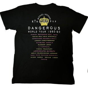 Michael Jackson - Dangerous World Tour Official Unisex T-Shirt ( Men S, M, L, XL ) ***READY TO SHIP from Hong Kong***